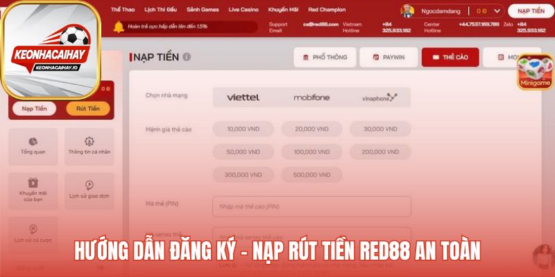 Quy trình đăng ký và giao dịch tại Red88 đơn giản an toàn
