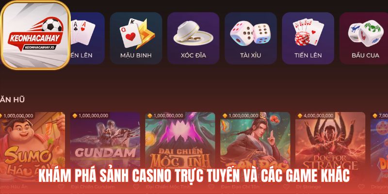 Review sảnh casino trực tuyến SV88 và các game