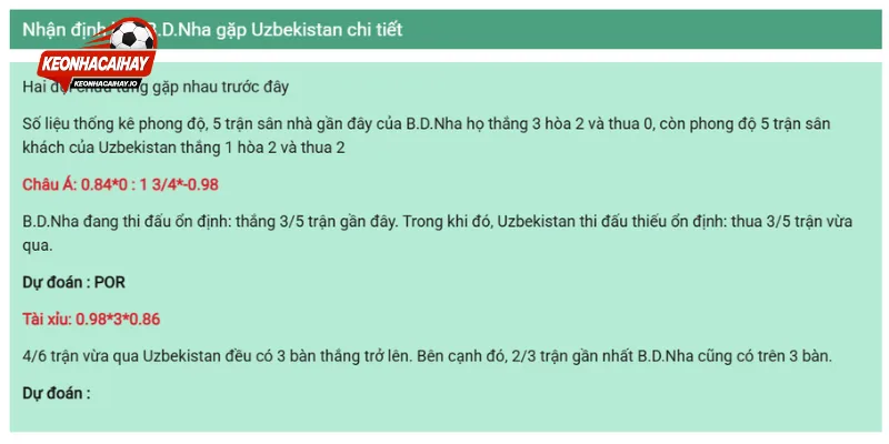 Nhận định Bồ Đào Nha vs Uzbekistan chuẩn xác